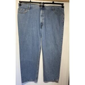 Levi Strauss 550 Relaxed Fit Blue Jeans Medium Wash Size 48 x 30